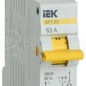 Iek karat Выключатель разъединитель трехпозиционный ВРТ 63 1p 63А mpr10 1 063