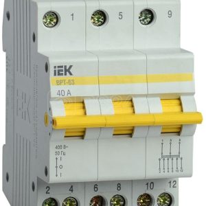 Iek karat Выключатель разъединитель трехпозиционный ВРТ 63 3p 40А mpr10 3 040