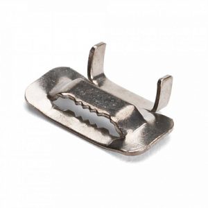 Бугели из нержавеющей стали aisi 304 для монтажных лент 20 мм (30 шт/уп) Промрукав