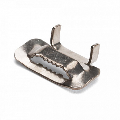 Бугели из нержавеющей стали aisi 304 для монтажных лент 20 мм (30 шт/уп) Промрукав