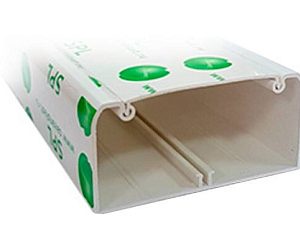 Кабельный канал с крышкой 105х50х2000мм (белый) spl