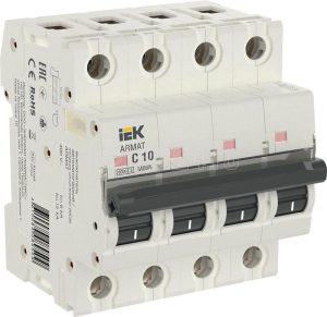 Iek armat Автоматический выключатель m06n 4p c 10А ar m06n 4 c010