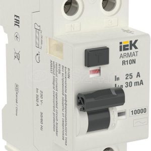 Iek armat ВДТ r10n 2p 25А 30мА тип ac ar r10n 2 025c030