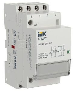 Iek armat Контактор модульный kmr 25А 230В ac 2НО 2НЗ ar kmr10 025 22 230