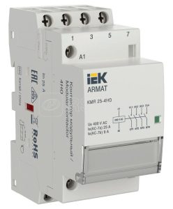 Iek armat Контактор модульный kmr 25А 230В ac 4НО ar kmr10 025 40 230