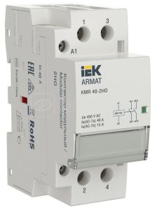 Iek armat Контактор модульный kmr 40А 230В ac 2НО ar kmr10 040 20 230