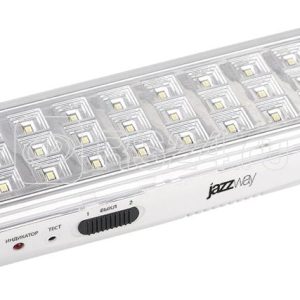 Фонарь светильник аккумуляторный accu9 l30 wh аварийный 30smd яркий 300лм 2ч/эконом 90лм 6ч 220В акк