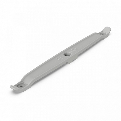 Держатель плоского кабеля двусторонний для прямого монтажа на 12 мест в гофроящике серый (210 шт/кор