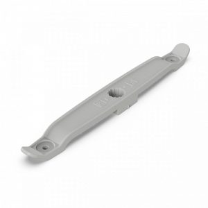 Держатель плоского кабеля двусторонний для прямого монтажа на 8 мест в гофроящике серый (290 шт/кор)