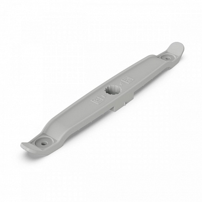 Держатель плоского кабеля двусторонний для прямого монтажа на 8 мест в гофроящике серый (290 шт/кор)