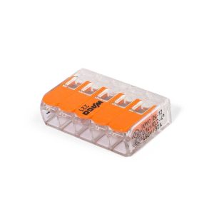 Клемма компактная рычажковая универсальная wago 221–415 (wago)