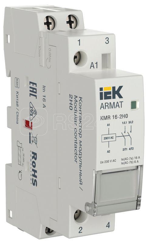Iek armat Контактор модульный kmr 16А 230В ac 2НО ar kmr10 016 20 230