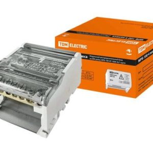 Модульный распределительный блок на din рейку МРБ 100 4П 100А 4х7 групп tdm