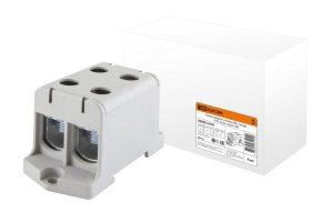 Клемма вводная силовая КВС 4 ввода 16 95 кв.мм. серая tdm