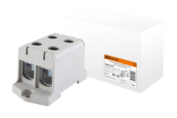 Клемма вводная силовая КВС 4 ввода 16 95 кв.мм. серая tdm