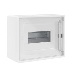 Dkc frame Щиток 8 мод настенный , белый с прозрачной дверцей, с 2 шинами pen на 6 и 8 отв. f08w1wtdk