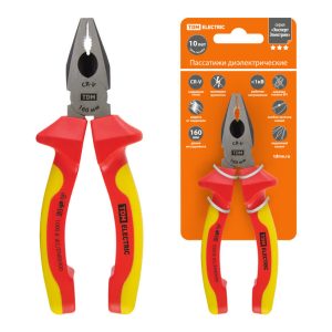 Пассатижи диэлектрические, 160 мм, 1000 В, cr v, «ЭкспертЭлектрик» tdm