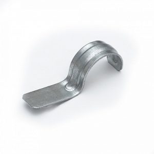 Скоба металлическая однолапковая СМО d21 22 мм для монтажного пистолета (без отверстий) (100 шт/уп)