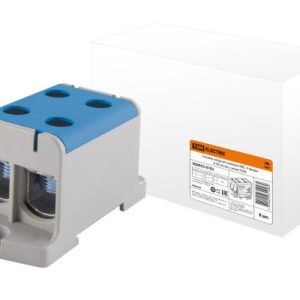 Клемма вводная силовая КВС 4 ввода 6 50 кв.мм.синяя tdm