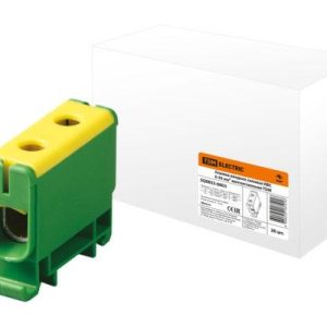 Клемма вводная силовая КВС 6 50 кв.мм. желтая/зеленая tdm