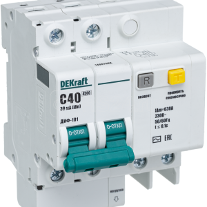 15007dek ДИФ101 2Р 040А 030 c диф. автомат