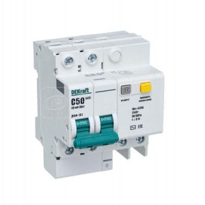 15008dek ДИФ101 2Р 050А 030 c диф. автомат