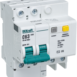 15009dek ДИФ101 2Р 060А 030 c диф. автомат