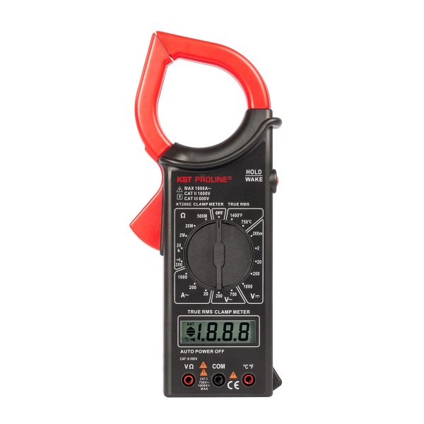 Токовые клещи цифровые kt 266c серия proline (КВТ)