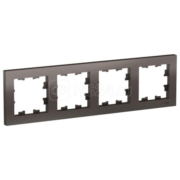 4 пост. рамка, универсальная, мокко