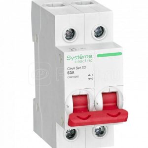 C9s16263 city9 set Выключатель нагрузки (ВН) 2p 63А 400В