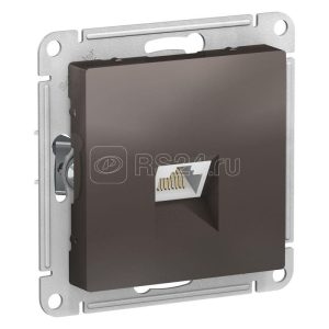 Розетка компьютерная rj45, кат. 5Е, мех, мокко