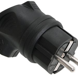 Iek omega Вилка угловая каучук 16А 2Р+e iР44 pkr01 u 016 2 k02