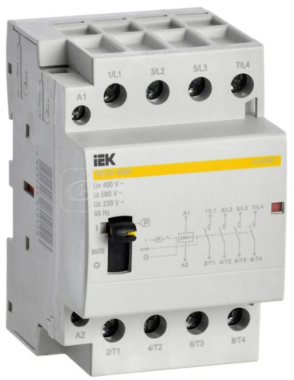 Iek karat Контактор модульный с ручным упр. КМ63 40МР ac karat mkk22 63 40
