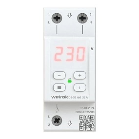 Реле напряжения welrok d2 32 red