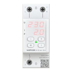 Реле напряжения с контролем тока welrok vi 32 red