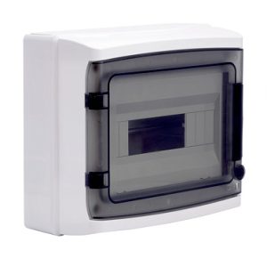 Dkc Щиток настенный с дверцей 12 мод.,ip65, серый, с клеммным блоком 63А rb12w6tgddkc