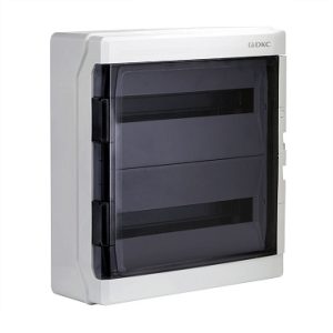Dkc Щиток настенный с дверцей 36 мод.,ip65, серый, с клеммным блоком 63А rb36w6tgddkc