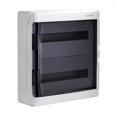 Dkc Щиток настенный с дверцей 36 мод.,ip65, серый, с клеммным блоком 63А rb36w6tgddkc