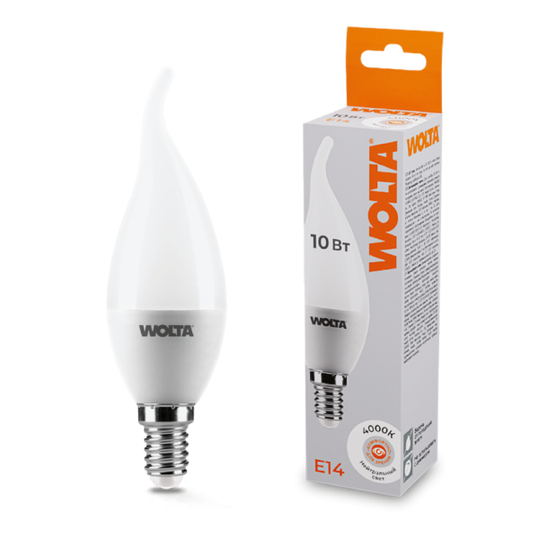 Светодиодная лампа wolta 25scd10e14 10Вт 4000k e14