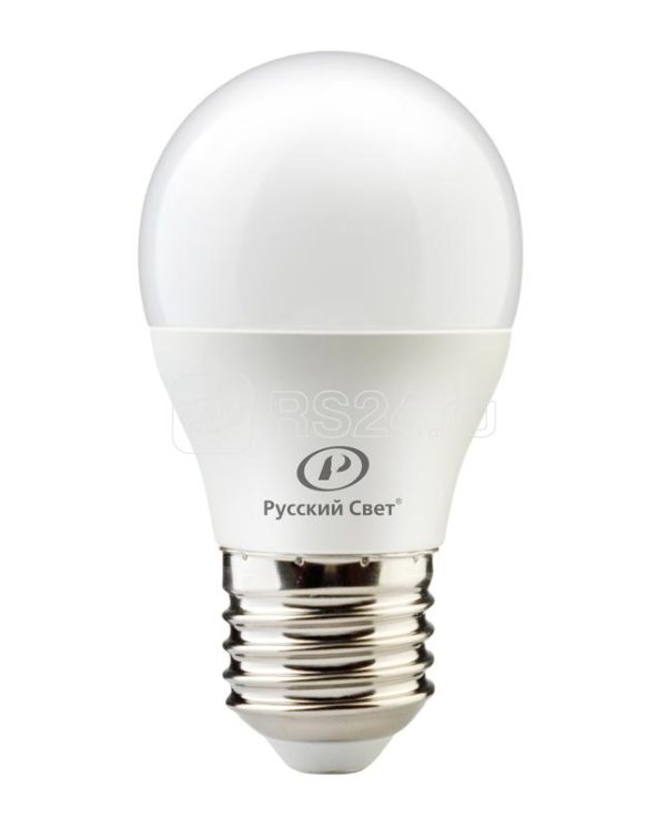 Лампа светодиодная rs g45 e27 8w 220 240v 4000К 8Вт 800лм ra 90 шар Русский Свет 15010445049