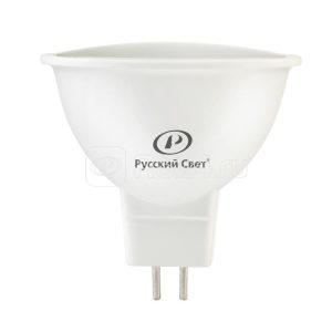 Лампа светодиодная rs gu5.3 5w 12v 4000К 5Вт 500лм ra 90 рефлектор Русский Свет 15011345070