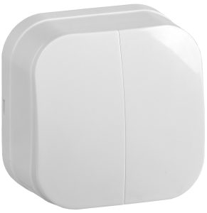 Iek glory ВС20 2 0 ХБ Выключ. 2 кл. о/у 10А glory белый evh20 k01 10