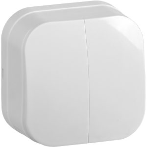 Iek glory ВС20 2 0 ХБ Выключ. 2 кл. о/у 10А glory белый evh20 k01 10