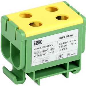 Iek Клемма вводная силовая КВС 6 50 кв.мм. 2 рядная pe yzn23 050 k52
