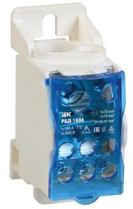 Iek Распределительный блок на din рейку РБД 160А rbd 160