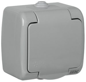 Iek РСш12 2 А Розетка 1 ая с з/к открытой установки 16А ip54 aquatic era12 k03 16 54