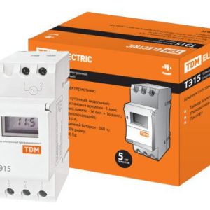 Таймер электронный на din рейку ТЭ15 1мин/7дн 16on/off 16А din tdm