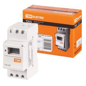 Таймер электронный на din рейку ТЭ15М 1мин/7дн 32on/off 30А din tdm