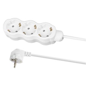 Удлинитель бытовой "Люкс" 3 гнезда, 5 м, с/з, с з/ш, ПВС 3х1,5 мм2, 16 А, 250 В, 3700 Вт tdm У1 2317