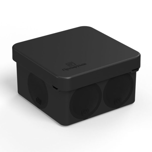 Коробка распределительная 60 0200 9005 для прямого монтажа двухкомпонентная безгалогенная (hf) черна